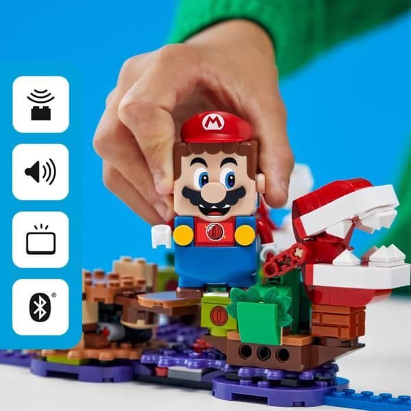 LEGO® Super Mario™ 71382 Expansionssetet Piranha Plant Challenge, som ska kombineras med LEGO® Super Mario™ Starter Pack