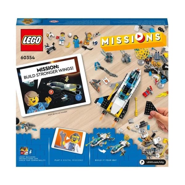 LEGO® City 60354 Mars rymdutforskningsuppdrag, interaktiv byggleksak