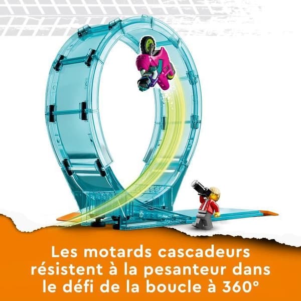 LEGO® City Stuntz 60361 The Ultimate Biker Stunt Challenge, leksakscyklar för 1 eller 2 spelare
