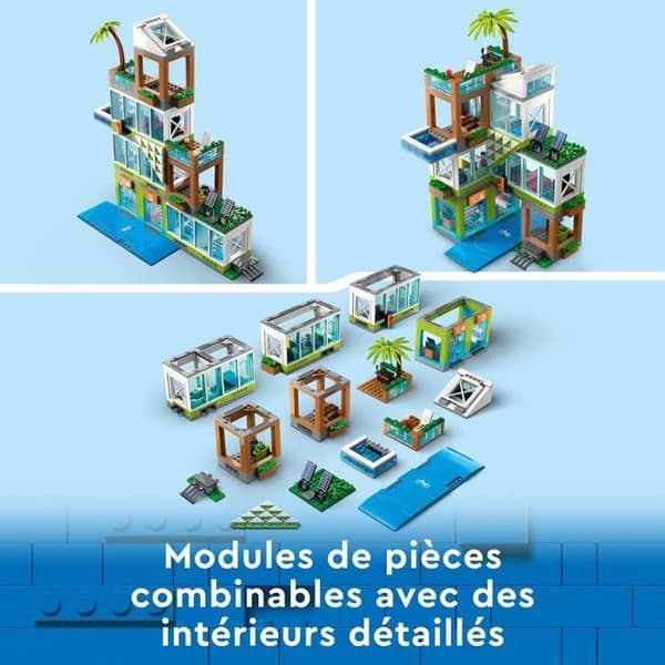 LEGO® City 60365 Hyreshus, modulmodell med rum, butik och cykel