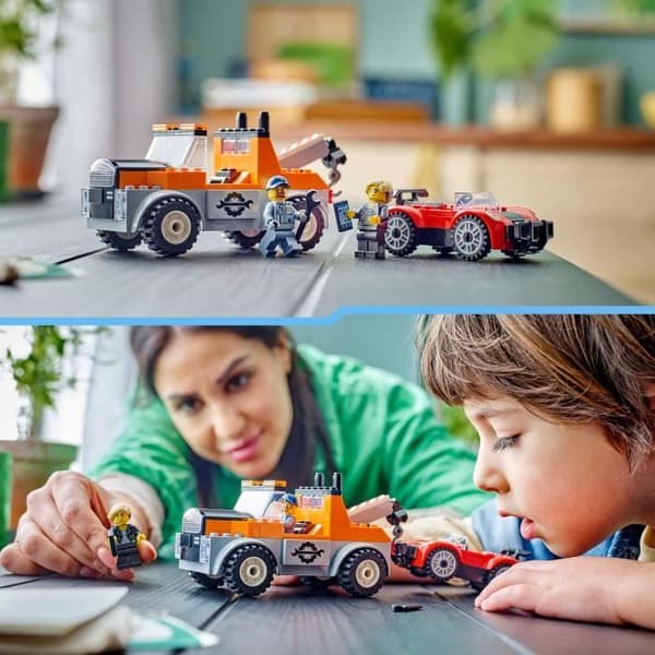 LEGO® City 60435 Dragbilen och sportbilen, byggspel från 4 år