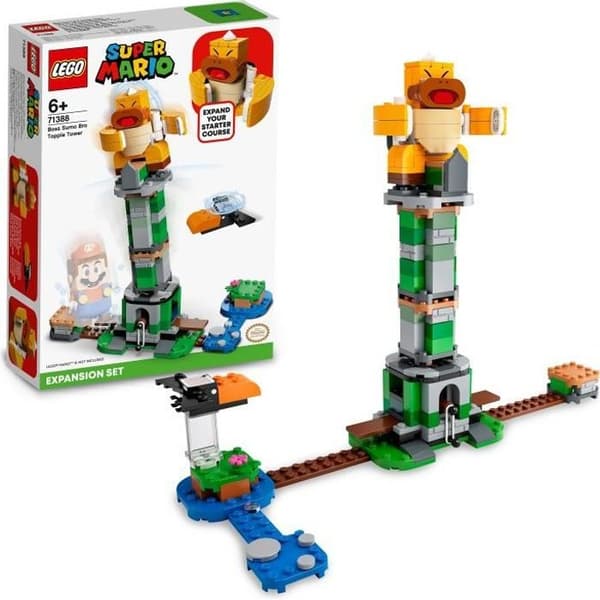 LEGO® 71388 Super Mario Boss Brother Sumos Infernal Tower Expansion Set, Barnleksak 6 år gammal, Samlarleksak