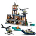 Miniatyrbild 3 av 6: LEGO® 60419 City Djuphavspolisfängelse, leksak med helikopter och båt, 7 minifigurer och hundfigur