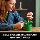 LEGO Super Mario 71426 Piranha-växt, ledad figur med rör och 2 delar, modell för vuxna, presentidé