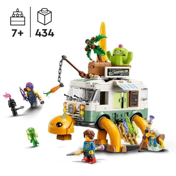LEGO® DREAMZzz 71456 Mrs. Castillos Turtle Van, 2-i-1 husbilsleksak, med Mateo och Zoey