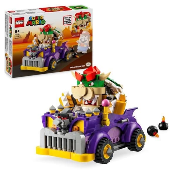 LEGO® 71431 Super Mario Bowsers Racer Expansion Set, Kartleksak för barn från 8 år och uppåt med Bowserfigur