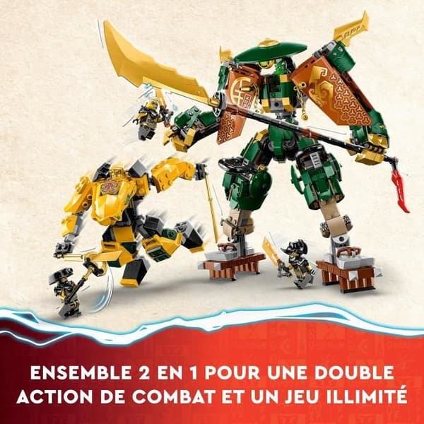 LEGO® NINJAGO 71794 Ninja Robot Team Lloyd och Arin, Ninja Toy for Kids