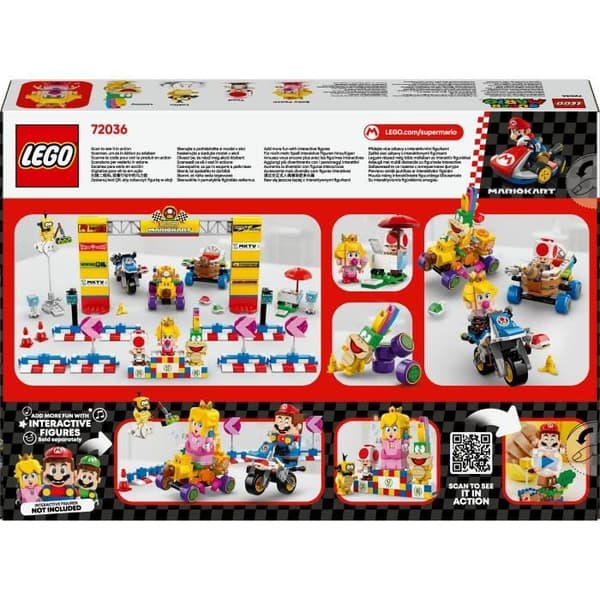 LEGO Super Mario 72036 Mario Kart – Baby Peach och Grand Prize Set – Motorcykelleksak