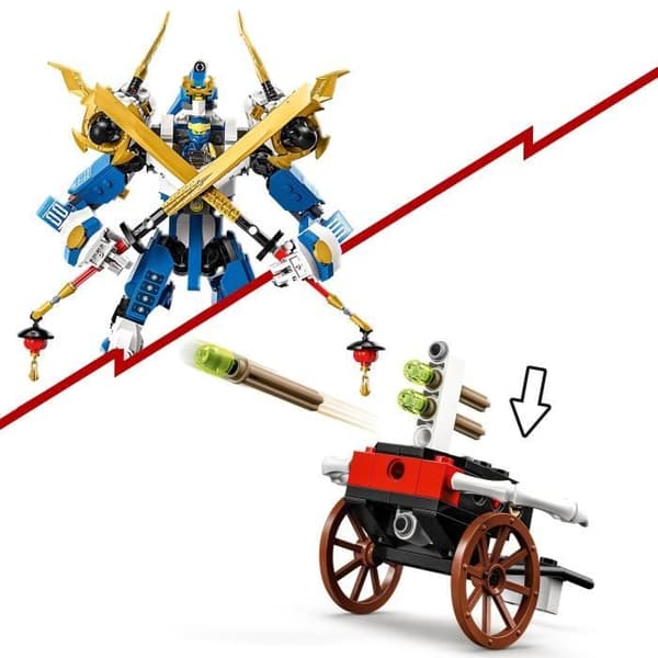 LEGO® NINJAGO 71785 Jay's Robot Titan, barnleksak, med minifigurer och armborst