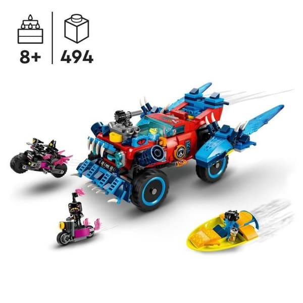 LEGO® DREAMZzz 71458 Krokodilbilen, 2-i-1 leksaksbil, monstertruck