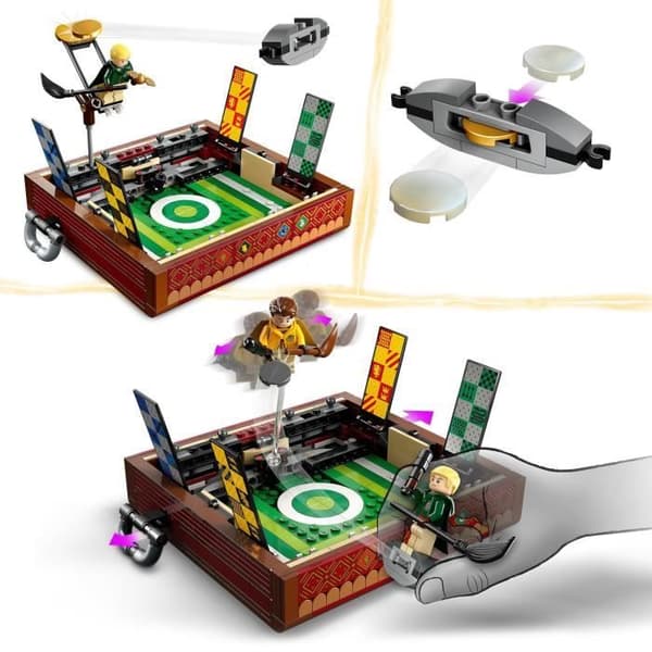 LEGO® Harry Potter 76416 Quidditch Trunk, 1- eller 2-spelares leksak, med 3 Quidditch-spel