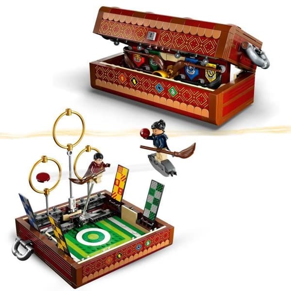 LEGO® Harry Potter 76416 Quidditch Trunk, 1- eller 2-spelares leksak, med 3 Quidditch-spel