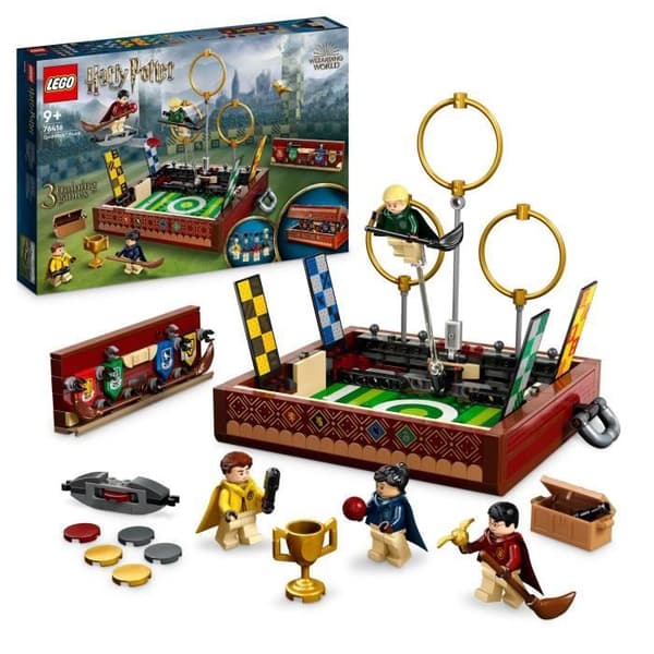 LEGO® Harry Potter 76416 Quidditch Trunk, 1- eller 2-spelares leksak, med 3 Quidditch-spel