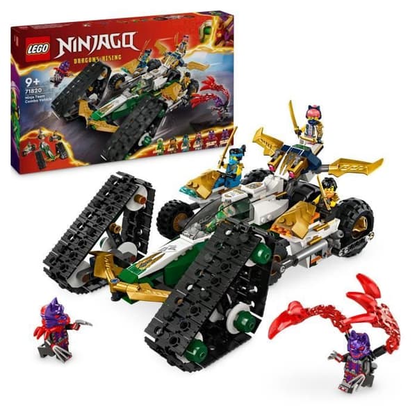LEGO® NINJAGO® 71820 The Ninja Team Combo Vehicle - Segelflygplan, racerbil eller motorcyklar