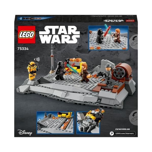 LEGO® 75336 Star Wars Obi-Wan Kenobi vs. Darth Vader, minifigurer, ljussabel och sprängpistol, för åldrarna 8 och uppåt