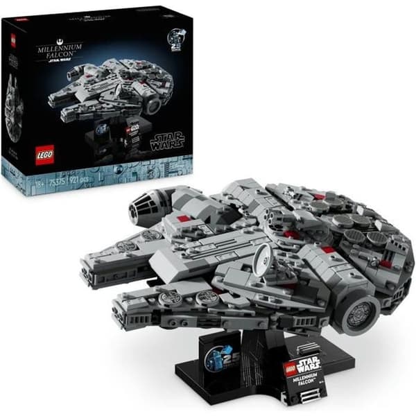LEGO Star Wars 75375 Millennium Falcon, Byggset, Rymdskepp, Vuxna