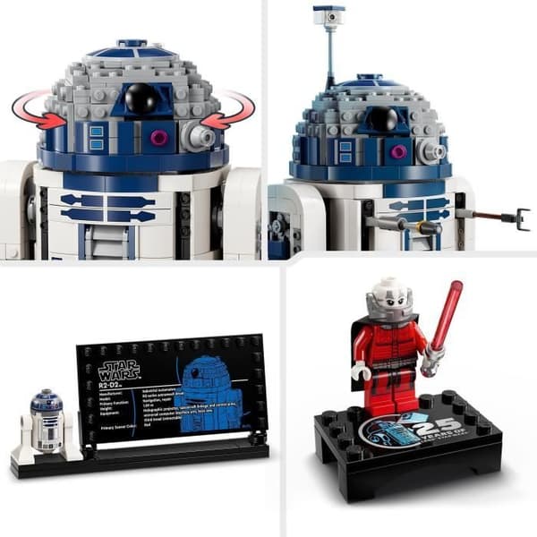 LEGO Star Wars 75379 R2-D2, byggbar droidleksak, present till barn, kamplek