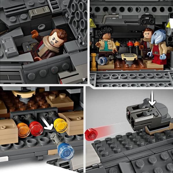 LEGO 75374 Star Wars Skeleton Crew Le Onyx Cinder - Samlarfartyg - Kreativ Byggleksak - Setet Innehåller