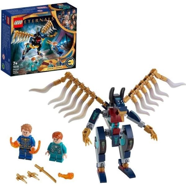LEGO® 76145 Marvel Eternal Aerial Strike Byggleksak för barn från 7 år och uppåt med avvikande minifigurer