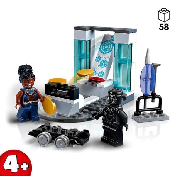 LEGO Marvel 76212 Shuri's Lab, Superhjälteleksak, Black Panther-minifigurer, Present
