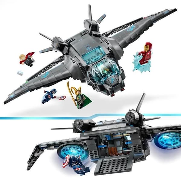 LEGO® Marvel 76248 The Avengers Quinjet, rymdskeppsleksak med minifigurer, Infinity