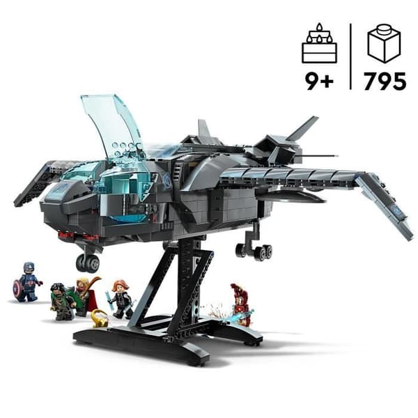 LEGO® Marvel 76248 The Avengers Quinjet, rymdskeppsleksak med minifigurer, Infinity