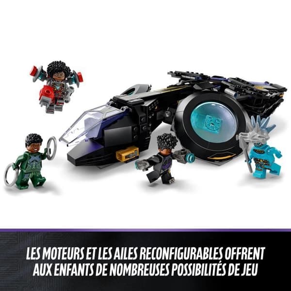 LEGO Marvel 76211 Shuri's Sunbird, Leksaksskepp, Black Panther-minifigurer, Superhjältar