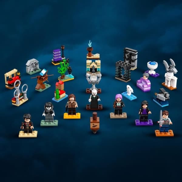 LEGO Harry Potter 76404 adventskalender 2022, 24 minileksaker, med brädspel