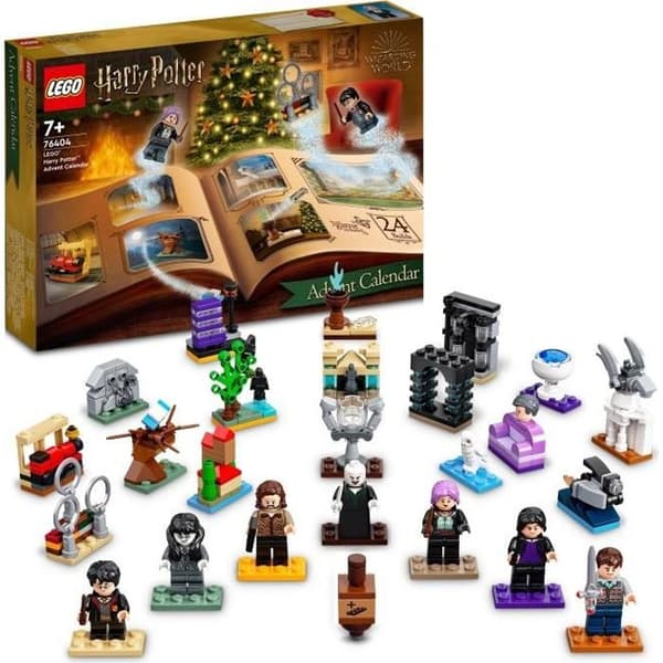 LEGO Harry Potter 76404 adventskalender 2022, 24 minileksaker, med brädspel