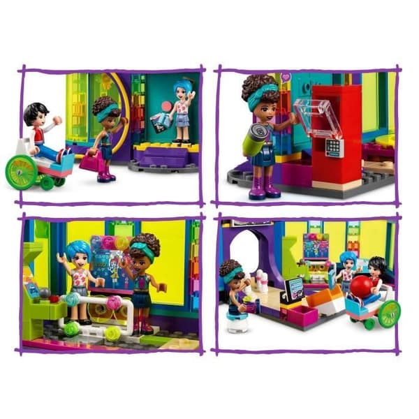 LEGO® Friends 41708 Roller Disco Arkadhall, Leksak, Minidockor, Barn 7 år