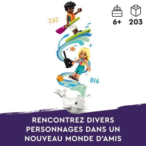 LEGO® Friends 41752 Sea Rescue Sjöflygplan leksaksplan med valfigur och minidockor