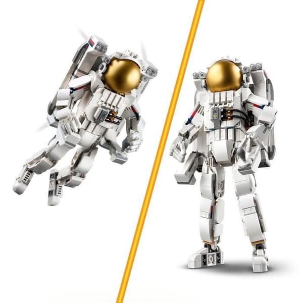 LEGO® 31152 Creator 3-i-1 astronaut i rymden, byggleksak med hund och rymdfärja, dekoration