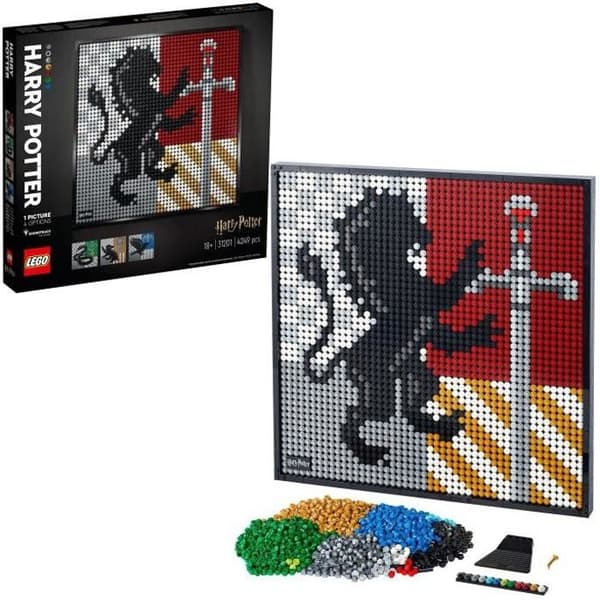 LEGO® Art 31201 Harry Potter™ Hogwarts vapensköld, väggdekoration, hantverk för vuxna