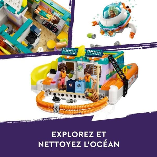 LEGO® Friends 41734 sjöräddningsbåtleksak med delfiner och ubåtsminifigurer