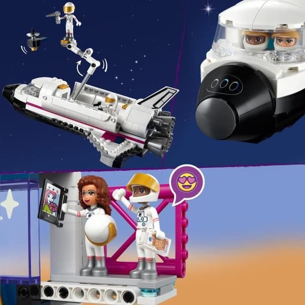 LEGO 41713 Friends Olivias rymdakademi, Toy on Space, med raket och simulator, present till barn från 8 år