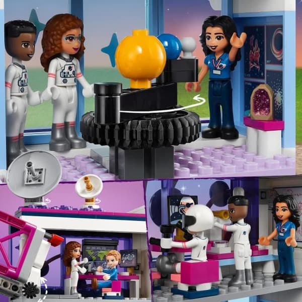 LEGO 41713 Friends Olivias rymdakademi, Toy on Space, med raket och simulator, present till barn från 8 år