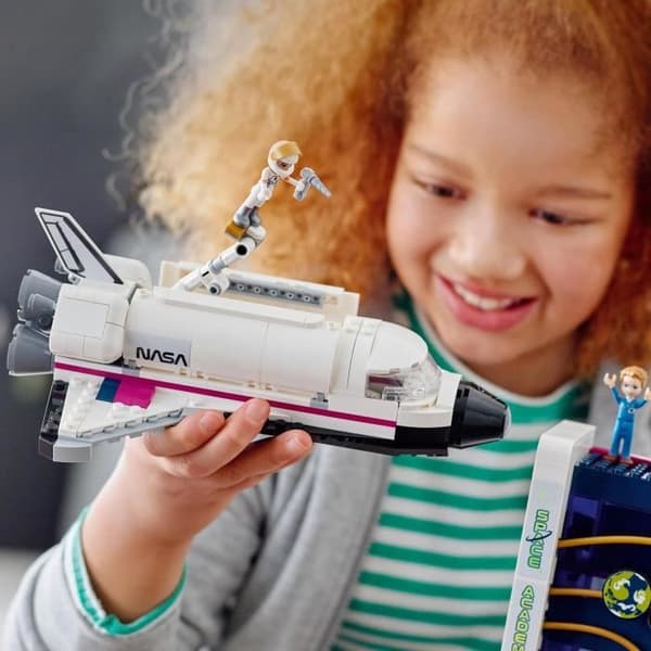 LEGO 41713 Friends Olivias rymdakademi, Toy on Space, med raket och simulator, present till barn från 8 år