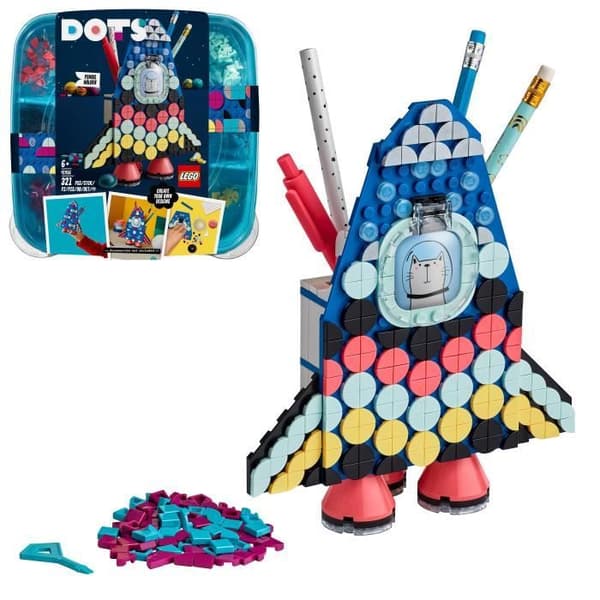 LEGO® 41936 DOTS Blyertskruka – Hantverksset och barnkammare, kreativ lek för åldrarna 6 och uppåt