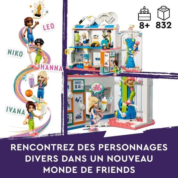 LEGO® Friends 41744 Sportcentret, leksak med minifigurer och fotbolls-, basket- och tennisspel