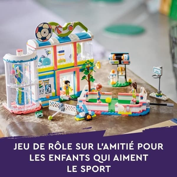 LEGO® Friends 41744 Sportcentret, leksak med minifigurer och fotbolls-, basket- och tennisspel