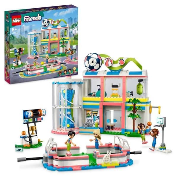 LEGO® Friends 41744 Sportcentret, leksak med minifigurer och fotbolls-, basket- och tennisspel
