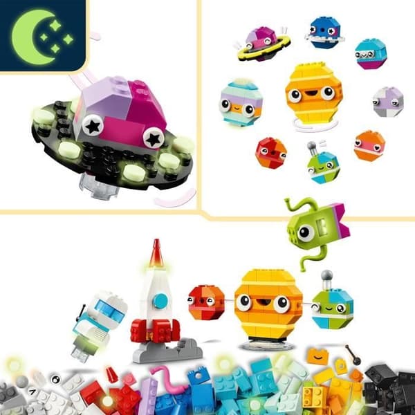 LEGO® 11037 Classic Creative Planets, Solsystemleksak, Raketskyttelbyggsats