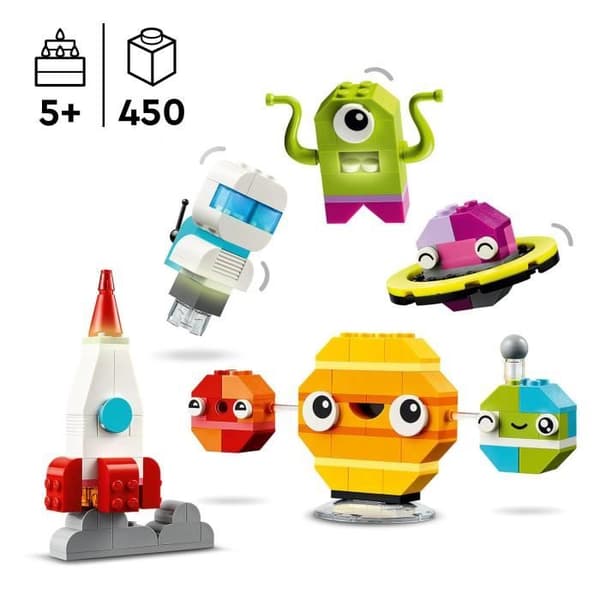 LEGO® 11037 Classic Creative Planets, Solsystemleksak, Raketskyttelbyggsats