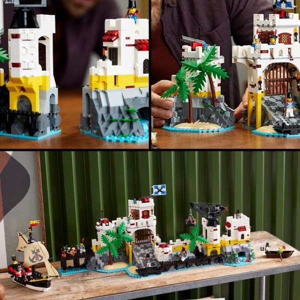 LEGO® 10320 ikoner Eldorado fästning, vuxenmodellsats med piratskepp och 8 minifigurer