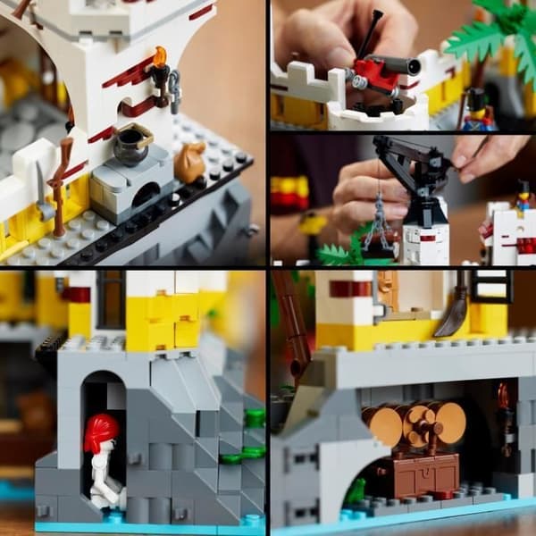 LEGO® 10320 ikoner Eldorado fästning, vuxenmodellsats med piratskepp och 8 minifigurer