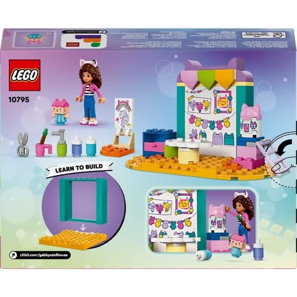 LEGO® Gabby och det magiska huset 10795 Hantverk med babylåda, rollspel för barn