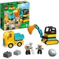 Miniatyrbild 1 av 4: LEGO® 10931 DUPLO lastbil och grävmaskin, entreprenadmaskinleksak för barn från 2 år