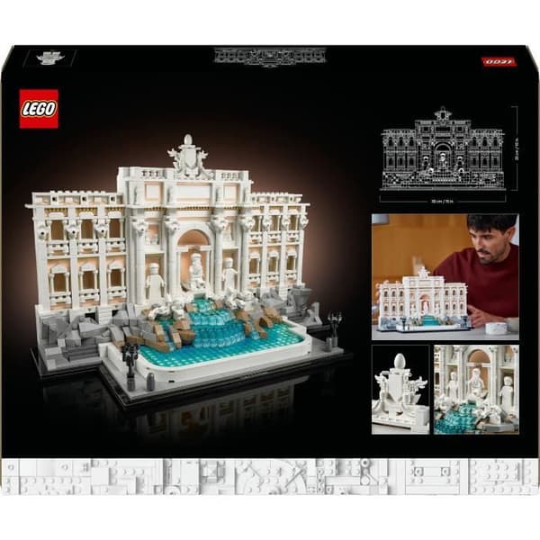 LEGO Arkitektur 21062 Fontana di Trevi - Byggsats för vuxna om Rom