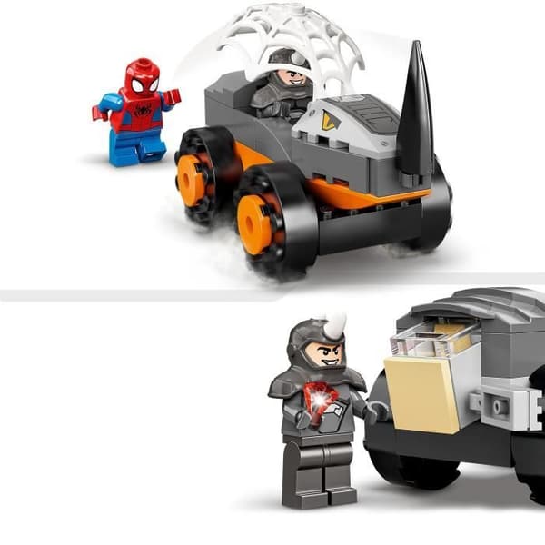 LEGO® 10782 Marvel Spidey and His Amazing Friends Truck Battle, Hulk vs. Rhino, Toy Children +4 Years