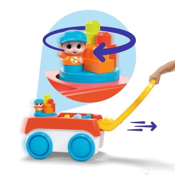 MEGA BLOKS-Wagon Tourni-Blocs HHN00